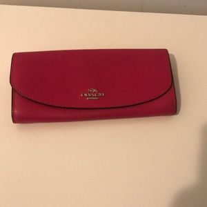 Coach pink wallet